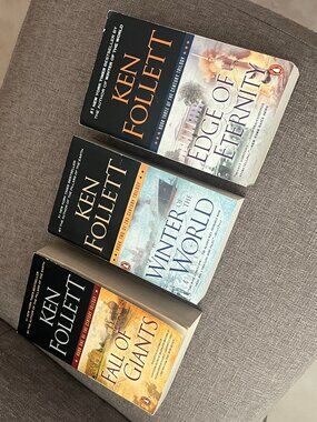 Ken Follett Century Trilogy Softcover Fall Giants, Winter World, Edge Eternity